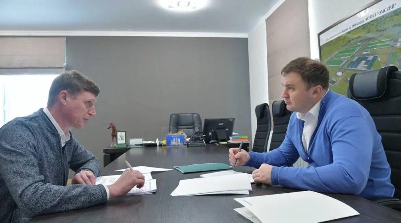 Виталий Хоценко провёл рабочую встречу с главой Марьяновского района Аркадием Ефименко